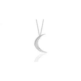 CU Jewellery One moon halsband Silver 65-75 cm