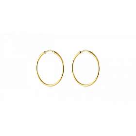 CU Jewellery Letters small hoop örhänge Guld