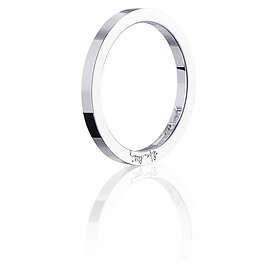 Efva Attling Plain & Signature Thin Ring Vitguld 17,50 mm