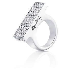 Efva Attling Funky Bling Ring Vitguld 16,00 mm