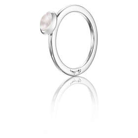 Efva Attling Love Bead Silver Rose Quartz Ring 18,50 mm