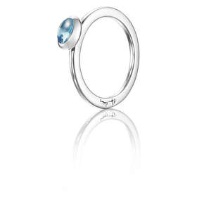 Efva Attling Love Bead Silver Topaz Ring 16,00 mm