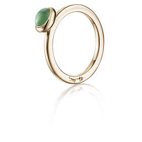 Efva Attling Love Bead Green Agate Ring Guld 16,50 mm