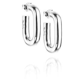 Efva Attling Chunky Hoops Örhänge Silver