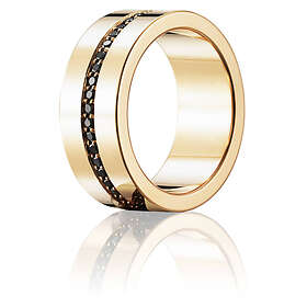 Efva Attling Wide & Black Stars Ring Guld 19,00 mm