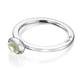 Efva Attling Love Bead Silver Green Quartz Ring 17,00 mm