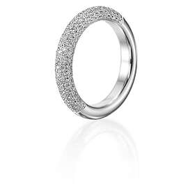 Efva Attling Million Stars Ring Vitguld 17,50 mm