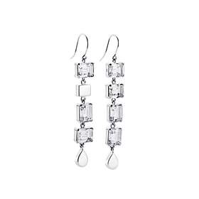 Efva Attling Crystal Fall Clear Örhänge Silver