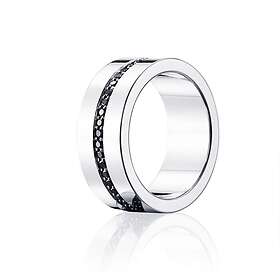 Efva Attling Wide & Black Stars Ring Silver 19,00 mm