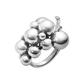 Georg Jensen MOONLIGHT GRAPES MEDIUM RING SILVER, OXIDISED 56