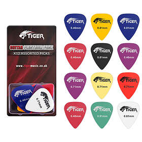 Tiger Pack of 12 Matte Guitar Picks