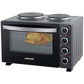 Cookworks 28L Mini Oven with Hob 893/5665 (Black)