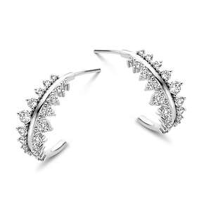 Spirit Icons Empress Hoop Sterling Silver Øreringer Med Zirconia S41711