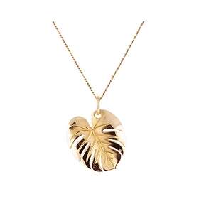 Emma Israelsson Palm Leaf Necklace Gold