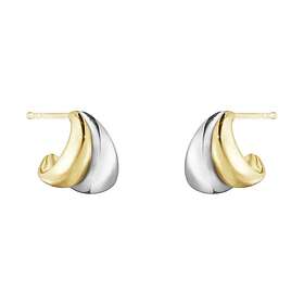 Georg Jensen Curve Örhängen Små Silver & Guld