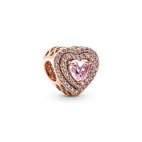 Pandora Sparkling Levelled Heart Berlock Rosé