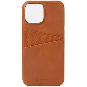 Krusell Leather CardCover Apple iPhone 13 Cognac