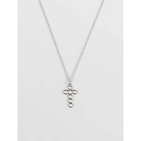 Safira Pearl Cross Necklace