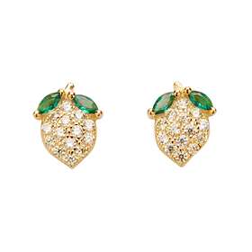 Pico Lemon Crystal Stud L01036