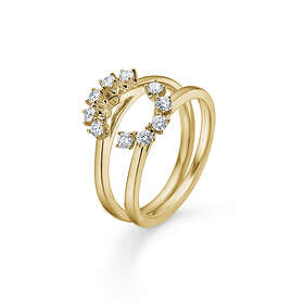 Mads Z Crown Tiara Ring 14 kt. Guld m. 0,40 ct.-Ringstorlek 54 Dam 14 kt. guld