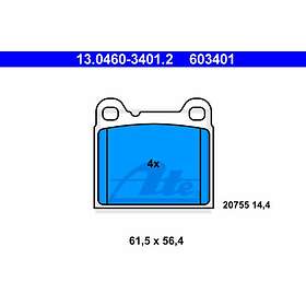 ATE Bromsbeläggssats, skivbroms 13.0460-3401.2
