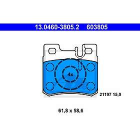 ATE Bromsbeläggssats, skivbroms 13.0460-3805.2