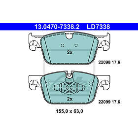 ATE Bromsbeläggssats, skivbroms 13.0470-7338.2