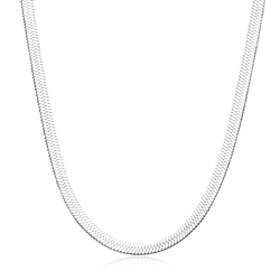 Blomdahl Plain Halsband Silver