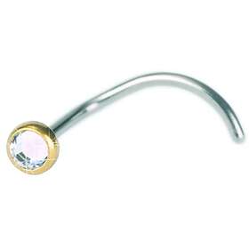 Blomdahl Bezel Crystal Nässmycke Guld Titan