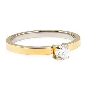 Blomdahl Tiffany CZ White Ring Guld Titan (Storlek: 17mm)