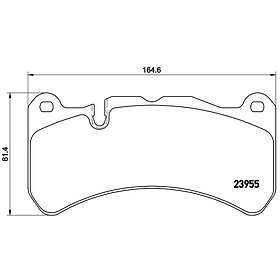 Brembo Bromsbeläggssats, skivbroms P 50 092
