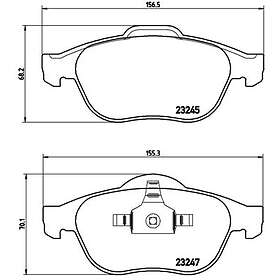 Brembo Bromsbeläggssats, skivbroms P 68 040