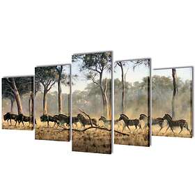 vidaXL Set Zebras 100x50cm