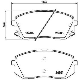 Brembo Bromsbeläggssats P 30 056