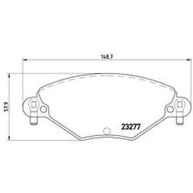 Brembo Bromsbeläggssats P 61 071