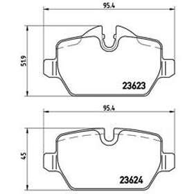 Brembo Skivbromsbeläggssats P 06 037