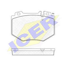 ICER Bromsbeläggssats, skivbroms 181538