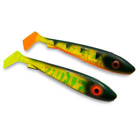 Svartzonker Big McRubber Flash Series (2-pack) Black Chartreuse & Fire Tiger