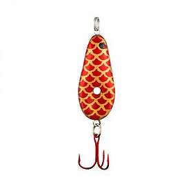 Lindy Fishing Tackle Glow Spoon 7g Orange Tiger