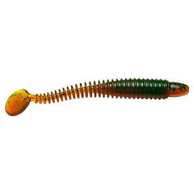 Lunker City Swimmin Ribster 10cm Motor Oil Pepper