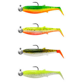 Savage Gear Cannibal Shad 8cm 5g+7,5g #2/0 Darkwater Mix 4+4pcs