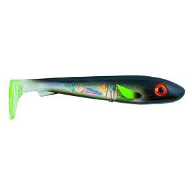 Svartzonker Big McRubber 25cm 2-pack Sober Chartreuse Tail Flash