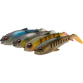 Savage Gear Craft Cannibal Paddletail 6,5cm, 4g 4pcs Clear Water Mix