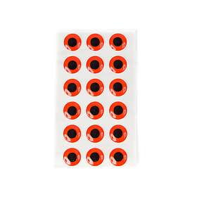 Fly-Dressing Epoxy Eyes 11mm Fluo Red