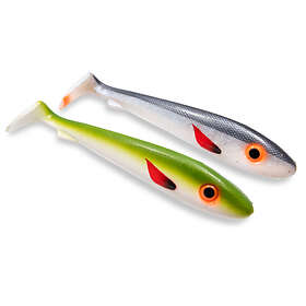 Svartzonker McRubber 21cm (2 pack) UV Olive White & UV Rügen Herring