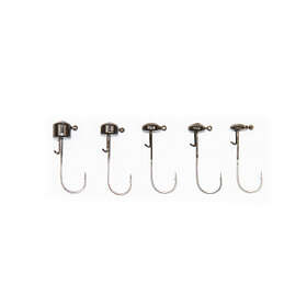 X Zone Lures X Ned Rig Head Green Pumpkin 2/0, 2.7g (5-pack)