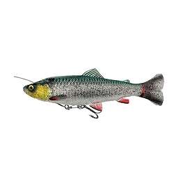 Savage Gear 4D Linethru Pulse Tail Trout 20cm 102g Slow Sinking Green Silver