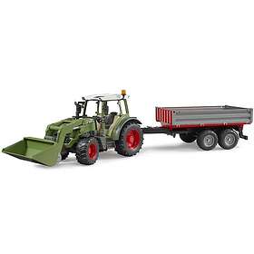 Bruder Fendt 211 Traktor med skopa och vagn 02182