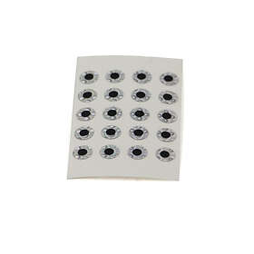 Fly-Dressing Stick-On Eyes 5.5 mm x 2013 Fluo Yellow