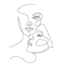 Venture Home Posters Faces Sort/vit 30x40 60074-002